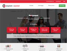 Tablet Screenshot of captaincontrat.com